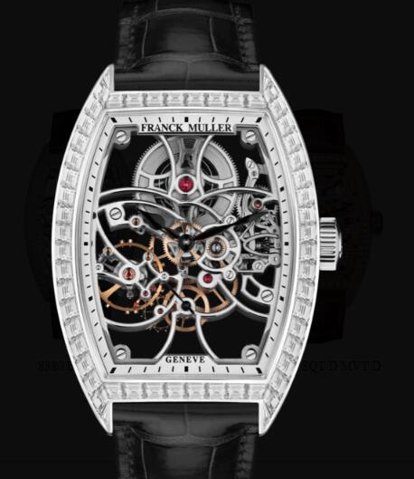 Franck Muller Cintree Curvex Men Skeleton Replica Watch for Sale Cheap Price 8880 B S6 SQT BAG